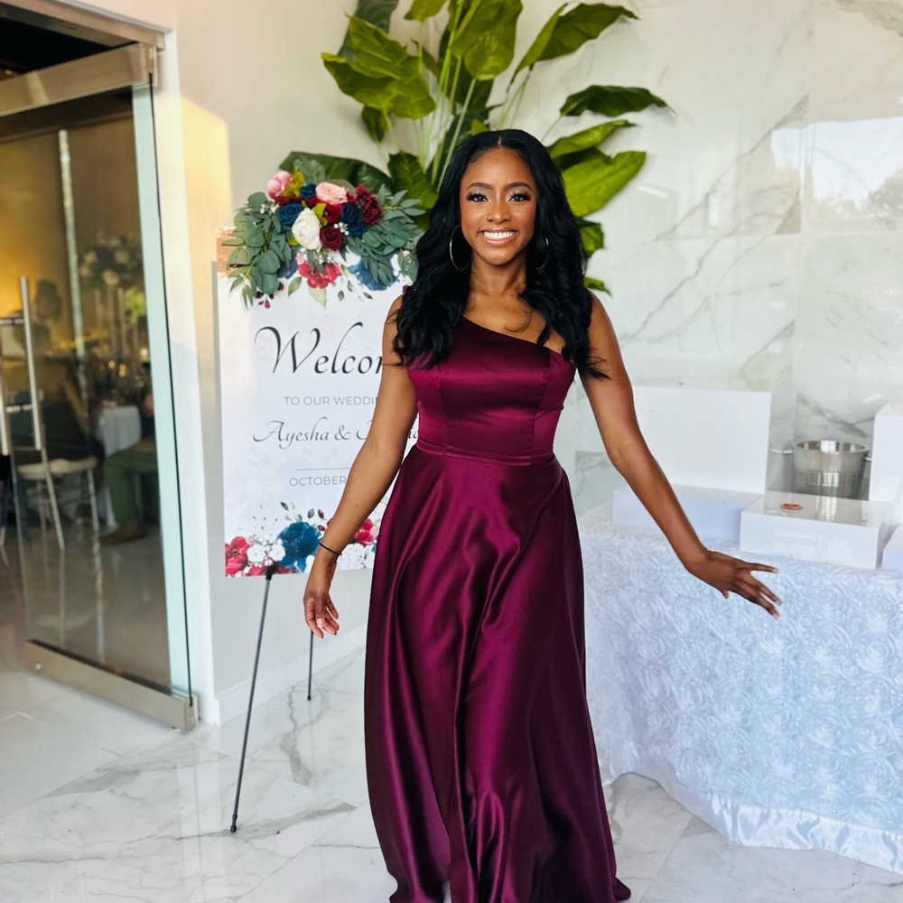 Burgundy Prom Formal Gown